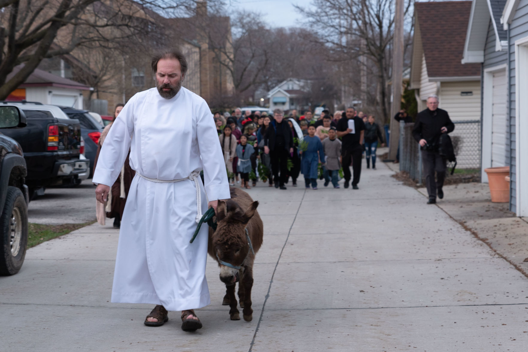 Emaus Lutheran hosts walk of the passion